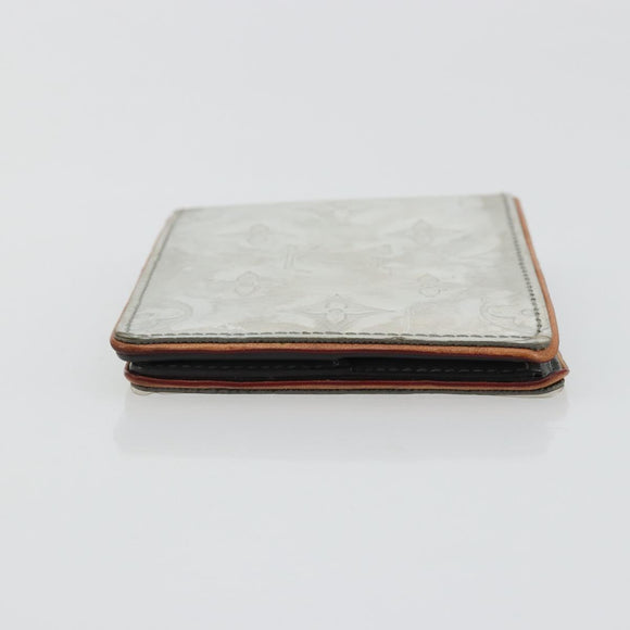 LOUIS VUITTON Mirror Portefeuille Slender Wallet Silver M80806 LV Auth 170546A