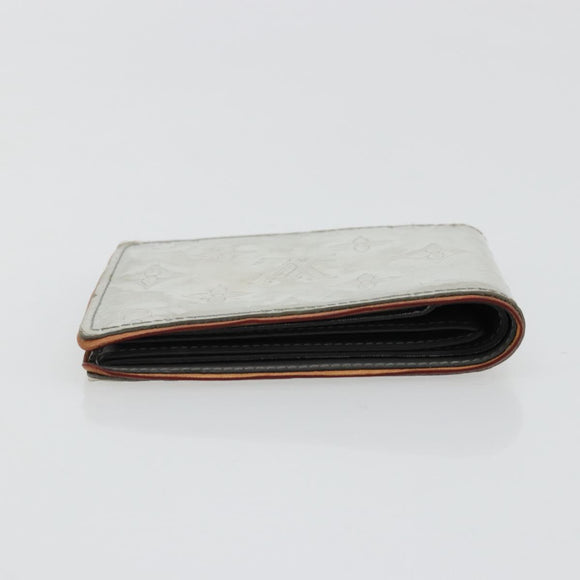LOUIS VUITTON Mirror Portefeuille Slender Wallet Silver M80806 LV Auth 170546A
