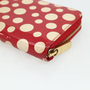 LOUIS VUITTON Yayoi Kusama Zippy Wallet Long Wallet Red M91572 LV Auth 170548A-15