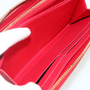 LOUIS VUITTON Yayoi Kusama Zippy Wallet Long Wallet Red M91572 LV Auth 170548A-23