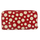 LOUIS VUITTON Yayoi Kusama Zippy Wallet Long Wallet Red M91572 LV Auth 170548A-2