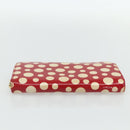 LOUIS VUITTON Yayoi Kusama Zippy Wallet Long Wallet Red M91572 LV Auth 170548A-6
