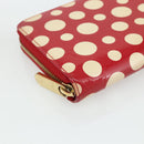 LOUIS VUITTON Yayoi Kusama Zippy Wallet Long Wallet Red M91572 LV Auth 170548A-14