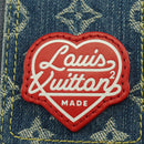 LOUIS VUITTON Denim LVxNIGO Double Phone Pouch Bag Blue M81060 Auth 170550SM-17