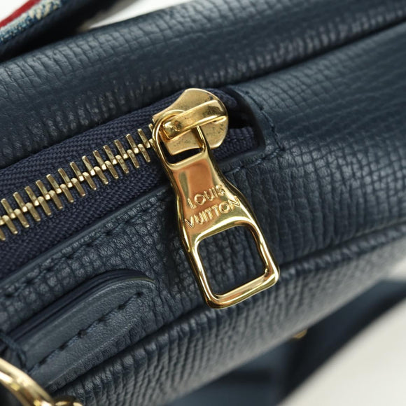 LOUIS VUITTON Denim LVxNIGO Double Phone Pouch Bag Blue M81060 Auth 170550SM