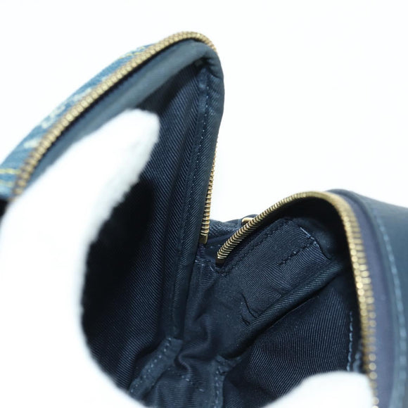 LOUIS VUITTON Denim LVxNIGO Double Phone Pouch Bag Blue M81060 Auth 170550SM
