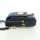 LOUIS VUITTON Denim LVxNIGO Double Phone Pouch Bag Blue M81060 Auth 170550SM-3