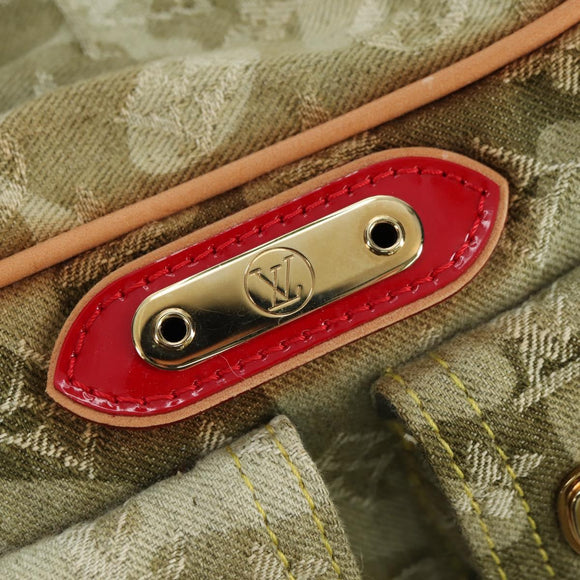 LOUIS VUITTON Monogram Camouflage Jasmine Boston Bag Green M95772 Auth 170551SAV