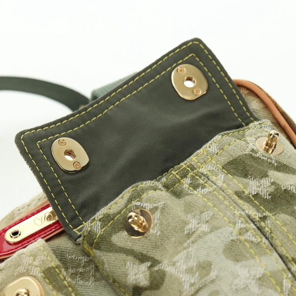 LOUIS VUITTON Monogram Camouflage Jasmine Boston Bag Green M95772 Auth 170551SAV