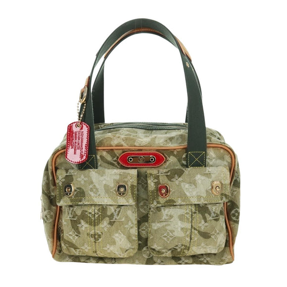 LOUIS VUITTON Monogram Camouflage Jasmine Boston Bag Green M95772 Auth 170551SAV