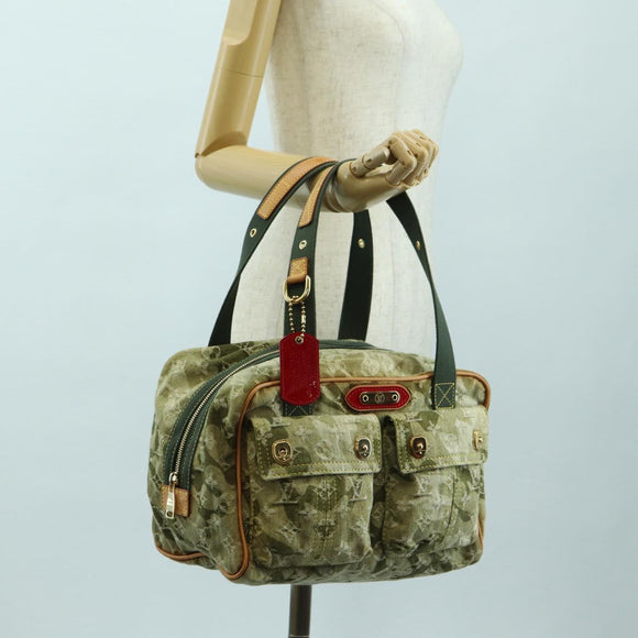 LOUIS VUITTON Monogram Camouflage Jasmine Boston Bag Green M95772 Auth 170551SAV