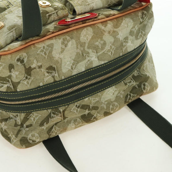 LOUIS VUITTON Monogram Camouflage Jasmine Boston Bag Green M95772 Auth 170551SAV