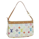 LOUIS VUITTON Monogram Multicolor Pochette Pouch White M92649 LV Auth 170552SAV-1