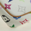 LOUIS VUITTON Monogram Multicolor Pochette Pouch White M92649 LV Auth 170552SAV-11