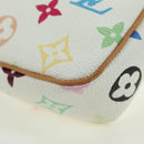 LOUIS VUITTON Monogram Multicolor Pochette Pouch White M92649 LV Auth 170552SAV-12