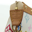 LOUIS VUITTON Monogram Multicolor Pochette Pouch White M92649 LV Auth 170552SAV-15