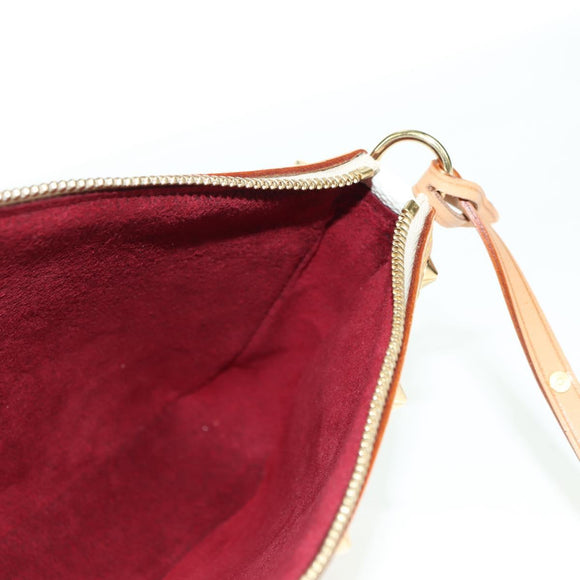 LOUIS VUITTON Monogram Multicolor Pochette Pouch White M92649 LV Auth 170552SAV