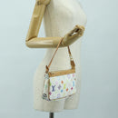 LOUIS VUITTON Monogram Multicolor Pochette Pouch White M92649 LV Auth 170552SAV-23