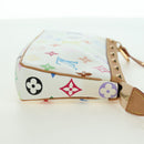 LOUIS VUITTON Monogram Multicolor Pochette Pouch White M92649 LV Auth 170552SAV-5