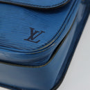 LOUIS VUITTON Epi Cartouchiere MM Shoulder Bag Blue M52245 LV Auth 170556-10