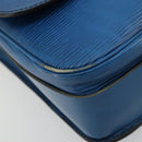 LOUIS VUITTON Epi Cartouchiere MM Shoulder Bag Blue M52245 LV Auth 170556-11