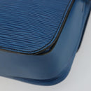 LOUIS VUITTON Epi Cartouchiere MM Shoulder Bag Blue M52245 LV Auth 170556-12
