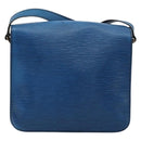 LOUIS VUITTON Epi Cartouchiere MM Shoulder Bag Blue M52245 LV Auth 170556-3