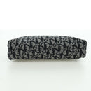 Christian Dior Trotter Canvas Accessory Pouch Black Silver Auth 170558V-5