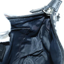 Christian Dior Trotter Canvas Accessory Pouch Black Silver Auth 170558V-20