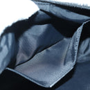 Christian Dior Trotter Canvas Accessory Pouch Black Silver Auth 170558V-21