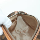 Christian Dior Romantic Trotter Canvas Hand Bag PVC Brown Silver Auth 170563V-22