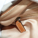 Christian Dior Romantic Trotter Canvas Hand Bag PVC Brown Silver Auth 170563V-24