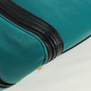 Chloe Alice Hand Bag Leather 2way Blue Gold Auth 170574V-14