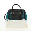 Chloe Alice Hand Bag Leather 2way Blue Gold Auth 170574V-25