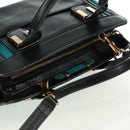 Chloe Alice Hand Bag Leather 2way Blue Gold Auth 170574V-6