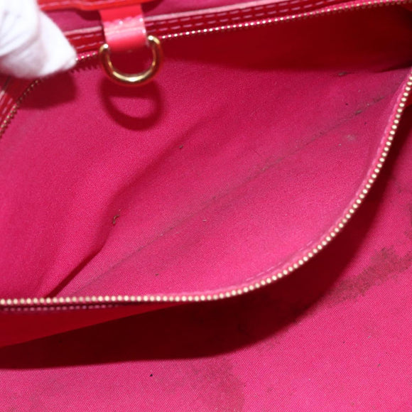 LOUIS VUITTON Monogram Vernis Wilshire PM Hand Bag Rose Pop M93643 Auth 170575