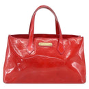 LOUIS VUITTON Monogram Vernis Wilshire PM Hand Bag Rose Pop M93643 Auth 170575-13