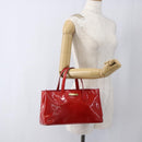 LOUIS VUITTON Monogram Vernis Wilshire PM Hand Bag Rose Pop M93643 Auth 170575-21