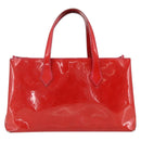 LOUIS VUITTON Monogram Vernis Wilshire PM Hand Bag Rose Pop M93643 Auth 170575-2