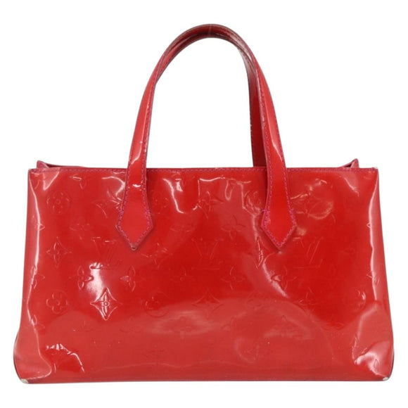 LOUIS VUITTON Monogram Vernis Wilshire PM Hand Bag Rose Pop M93643 Auth 170575