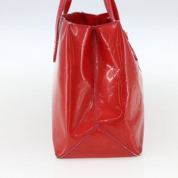 LOUIS VUITTON Monogram Vernis Wilshire PM Hand Bag Rose Pop M93643 Auth 170575