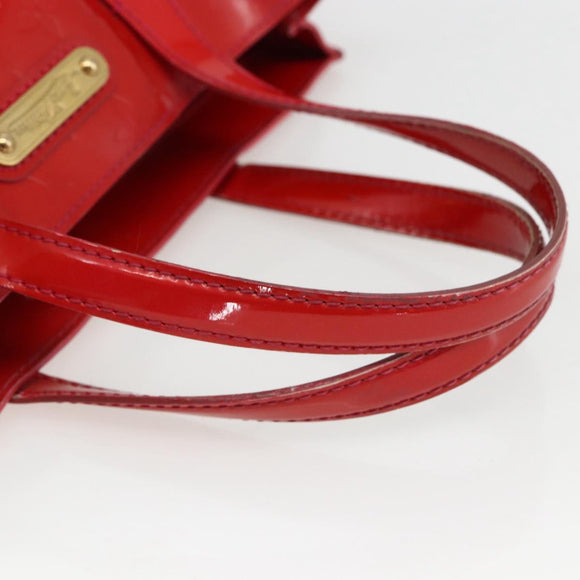 LOUIS VUITTON Monogram Vernis Wilshire PM Hand Bag Rose Pop M93643 Auth 170575