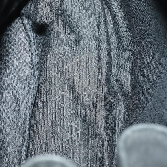 GUCCI Bamboo Backpack Suede Leather Black Gold 003 2058 0016 Auth 170577