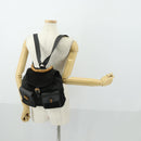 GUCCI Bamboo Backpack Suede Leather Black Gold 003 2058 0016 Auth 170577-27