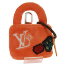 LOUIS VUITTON LV Lucky Rock Bag Charm Fur Orange M03107 LV Auth 170579SAM-1