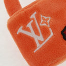 LOUIS VUITTON LV Lucky Rock Bag Charm Fur Orange M03107 LV Auth 170579SAM-15