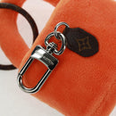 LOUIS VUITTON LV Lucky Rock Bag Charm Fur Orange M03107 LV Auth 170579SAM-10
