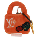 LOUIS VUITTON LV Lucky Rock Bag Charm Fur Orange M03107 LV Auth 170579SAM-13
