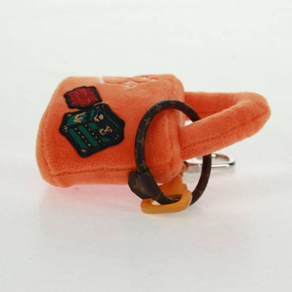 LOUIS VUITTON LV Lucky Rock Bag Charm Fur Orange M03107 LV Auth 170579SAM