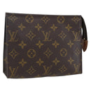 LOUIS VUITTON Monogram Poche Toilette 19 Pouch M47544 LV Auth 170581-1